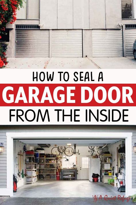 Are you interested in knowing how to seal your garage door properly from the inside? Check out this informative article to know the details! Because, In this article, we have discussed briefly how to fix the noise issue by selecting the existing gaps in your garage door, which can be achieved in different ways. Interior Garage Door, Gel Stains, Garage Floor Paint, Garage Door Types, Front Door Makeover, Garage Door Makeover, Wood Garage Doors, Diy Garage Door, Garage Remodel