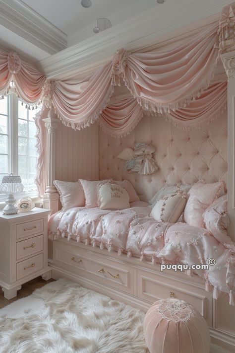 Princess Bedroom Ideas, Pink Princess Room, Fairytale Bedroom, Princess Bedrooms, Zimmer Diy, Dream Bedroom Inspiration, Pink Furniture, Princess Bedroom, Dream Apartment Decor