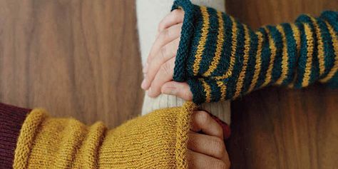 Fingerless Mittens | Martha Stewart Knitting Projects For Beginners, Knitted Patterns, Fingerless Mitts, Fingerless Mittens, How To Knit, Knitted Gloves, Martha Stewart, Knitting Needles, Knitting Projects