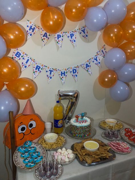 Amazing World Of Gumball Birthday Party, The Amazing World Of Gumball Birthday, Gumball Party, Birthday 2023, 8 Birthday, Decoration Birthday Party, Amazing World Of Gumball, Birthday Idea, Decoration Birthday