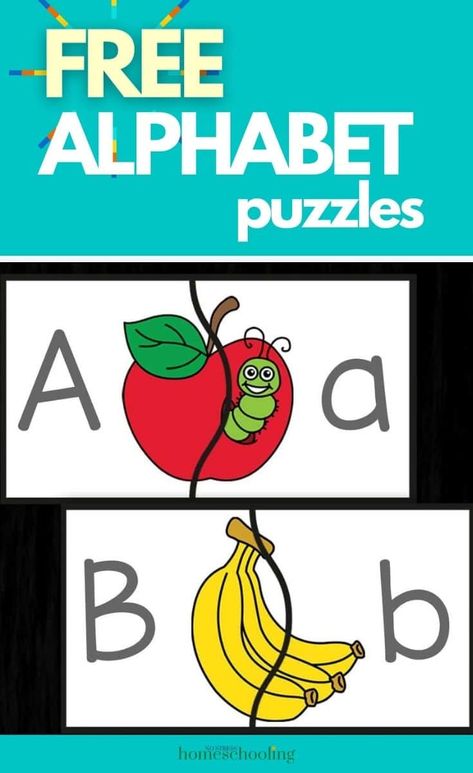 These preschool letter puzzles are just what my son needed to work on his alphabet recognition as well as a few fine motor skills Free Alphabet Printables, Preschool Theme Activities, Teaching Preschoolers, Letter Worksheets For Preschool, Preschool Letter, Alphabet Recognition, Free Preschool Printables, Alphabet Puzzles, Free Printable Letters