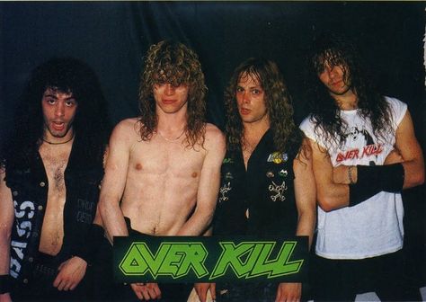 Overkill Band, 80s Glam Rock, Glam Rock Bands, Heavy Metal Art, Glam Hair, Heavy Metal Music, Band Pictures, Classic Metal, Thrash Metal