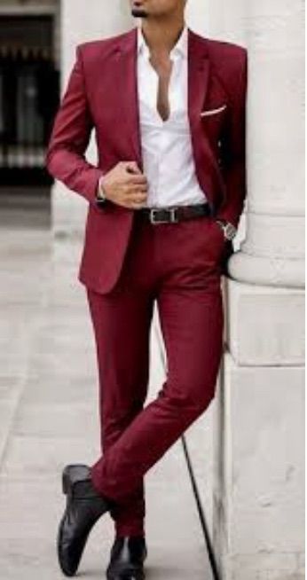 Prom Dresses For Men, Burgundy Suit Men, Dark Red Suit, Maroon Suit, Prom For Guys, Semi Formal Attire, Teenage Guys, Burgundy Suit, Men With Street Style