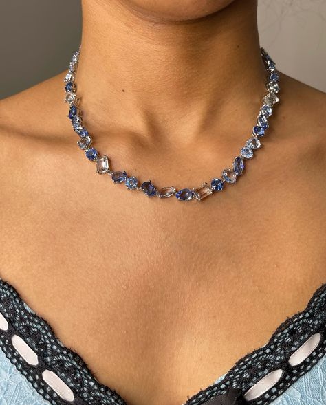 Prettiest blue necklace😍 Blue Crystal Multi cut necklace 🦋✨ 🛍️ HouseOfJewelsLdn.com #jewellery #jewelery #jewelry #smallbusiness #smallbusinessowner #jewellerybusiness Small B, Necklace Blue, Blue Necklace, Blue Crystals, Jewelry Bracelets, Crystals, On Instagram, Blue, Quick Saves