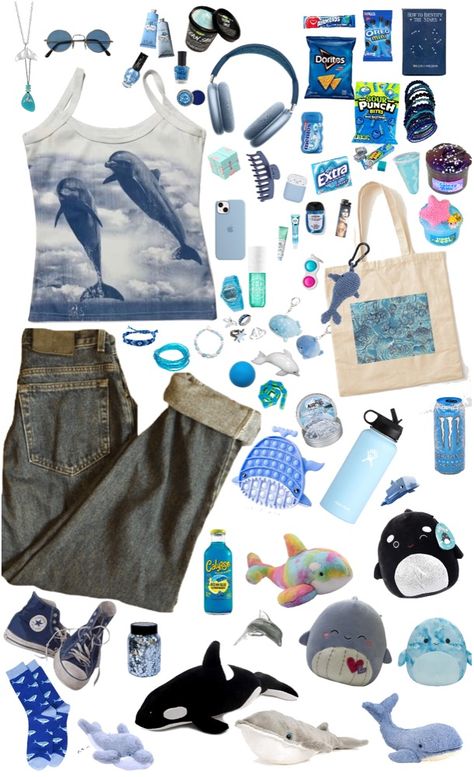 Whale Outfit, Ocean Aesthetic Clothing, Whale Shark Outfit, Fishcore Outfit, Seacore Aesthetic Outfit, Ocean Core Clothes, Sea Core Outfits, Ocean Outfits Aesthetic, Shark Themed Outfit