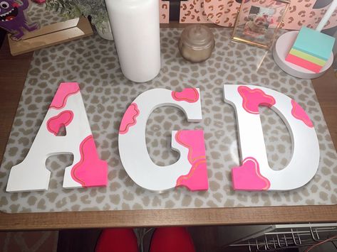 rush agd #agd #alphagammadelta #sorority #paint #trendy Greek Letters Painted Sorority, Painted Sorority Letters Wooden, Decorated Sorority Letters, Sorority Letters Painted Wooden, Sorority Painted Letters, Sorority Wooden Letters, Wooden Sorority Letters, Painted Sorority Letters, Letter Painting Ideas Wooden