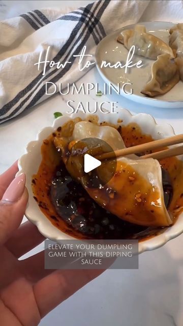 Viral Eat Recipes on Instagram: "Discover how to elevate your dumpling game in just 5 minutes with @thesavorychopstick! Are you team sauce or no sauce?
Here’s what you’ll need:
- 2 Tbsp Soy Sauce
- ½ Tbsp Sesame Oil
- ½ Tbsp Black Vinegar
- 1 Tbsp Green Onion (sliced)
- 1/2-1 Tbsp Chili Oil 

🥢 Here’s how to make it:

* Mix together all the ingredients and enjoy with freshly cooked dumplings!

📝 Notes:
- Customize with your preferred chili oil.
- Tag us with 

#dumplings #dippingsauce #streetfood #asiancuisine #asianfood #vietnamesecuisine #chinesefood #chinesecuisine #vietnamesefood #easyrecipe #chillioil #garlicchilioil #chillioil #dippingsauce #gyozalover #garlicoil #garlicsauce  #simplefoods #asmrfood #veganrecipes #vegetarianrecipes #asmrsounds #garlicnoodles #10minutemeals" Momofuku Chili Crunch, Chili Crunch, Dumpling Sauce, Black Vinegar, 10 Minute Meals, How To Make Dumplings, Garlic Noodles, Vietnamese Cuisine, Chili Oil