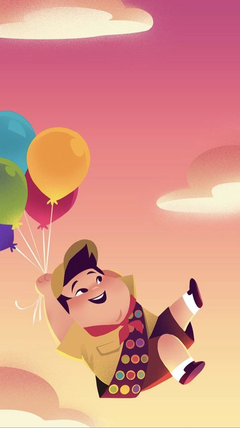 Hot Air Balloon Classroom Theme, Baby Boy Birthday Themes, Up Pixar, Disney Canvas Art, Wallpaper Iphone Boho, Landscape Painting Tutorial, Kawaii Disney, Wallpaper Disney, Disney Up