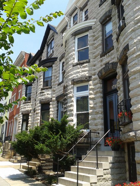 Row Houses; Baltimore, Maryland Baltimore Maryland Houses, Baltimore Aesthetic, Baltimore Architecture, Baltimore Homes, Maryland Homes, Row Houses, Charm City, Baltimore City, True Homes