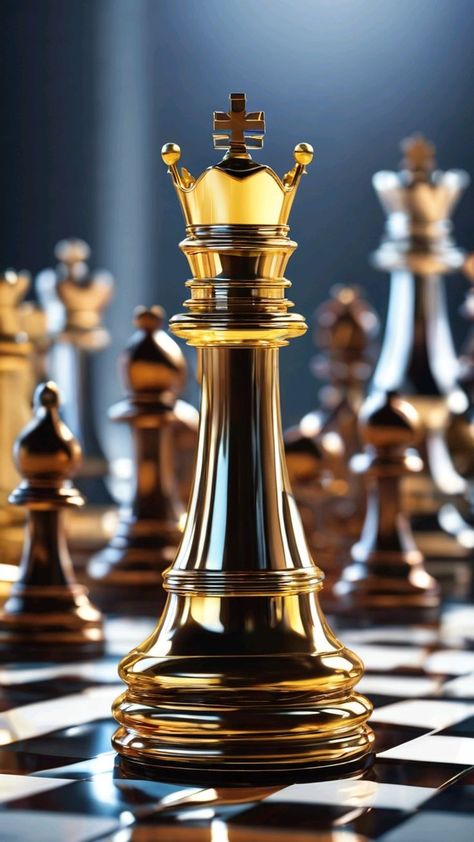 Chess Piece Art, Chess Photo, Chess Illustration, Chess Wallpaper, Chess Poster, Water Live Wallpaper, Chess Art, King Chess Piece, Graphic Design Posters Layout