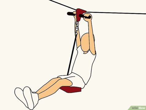 How to Construct a Zip Line: 5 Steps (with Pictures) - wikiHow Backyard Zipline, Zip Line Backyard, Patio Grande, Build A Playhouse, Zip Line, Backyard Playground, Backyard Play, Backyard Games, Kids Play Area