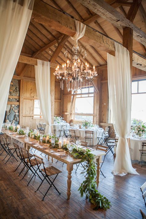 An elegant outdoor mountain wedding that also serves as a vacation? Win, win. Overflowing with elegance and grace, this celebration is the definition of wedding goals. Barn Wedding Reception Decorations, Rustic Barn Wedding Reception, Rustic Wedding Decorations, Barn Wedding Reception, Country Barn Weddings, Rustic Wedding Reception, Barn Wedding Decorations, Romantic Decor, Rustic Barn Wedding