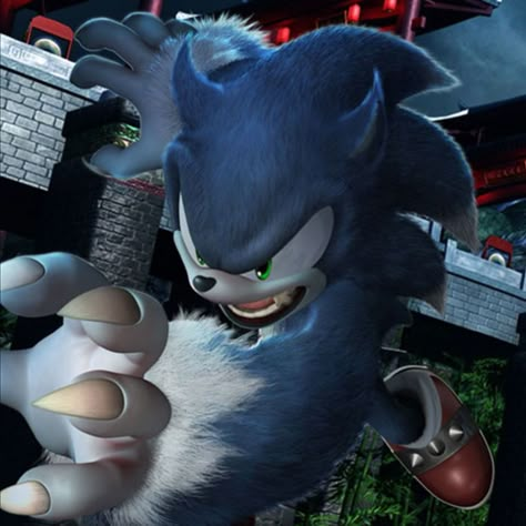 Hyper Sonic Gif, Werehog Sonic Pfp, Sonic The Werehog Icon, Sonic Unleashed Pfp, Sonic Header, Werewolf Sonic, Sonic Running, Werehog Sonic, Sonic The Werehog