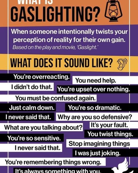 Instagram post by Amelia White • Oct 16, 2019 at 12:10pm UTC Perception Reality, What Is Gaslighting, Gaslighting Signs, Managing Emotions, Calm Down, Relationship Tips, When Someone, Self Help, Me Quotes