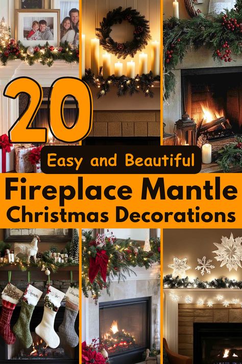 Looking for fresh holiday inspiration? These fireplace mantle Christmas ideas are perfect for adding warmth and charm to your home. Get ready to create a festive centerpiece that everyone will admire! #ChristmasDecor #FireplaceMantle #HolidayDecorating #FestiveHome #DIYChristmasDecor Mantle Decorating Ideas With Sconces, Fireplace Mantle Decor For Christmas, Decorate Mantle For Christmas, How To Decorate Fireplace Mantel, Xmas Mantel Ideas, Christmas Decorations For Mantle, Christmas Mantel Decorating Ideas Simple, Decorating Mantle, Fireplace Mantle Christmas