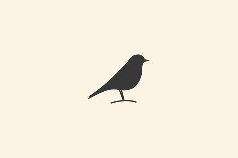 Blackbird Tattoo, Bird Symbol, Bird Icon, Birds Logo, Bird Vector, Flat Logo Design, Bird Logo Design, Minimal Drawings, Bird Logo