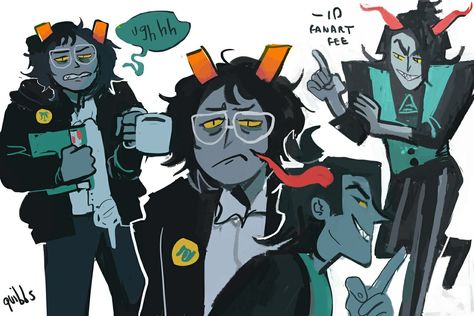 Hiveswap | Tyzias and Tagora By quibbs H Words, Home Stuck, Homestuck, Fire Emblem, Cartoon Characters, Art Inspo, Art Style, Cool Pictures, Funny Pictures