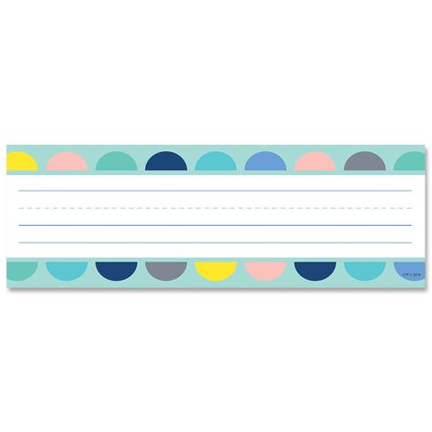 Calm & Cool Half-Dots on Turquoise Name Plates – Creative Teaching Press Classroom Cabinets, Student Name Plates, Calm Classroom, Camping Theme Classroom, Creative Teaching Press, Toddler Classroom, Student Desks, Name Plates, Teacher Supplies