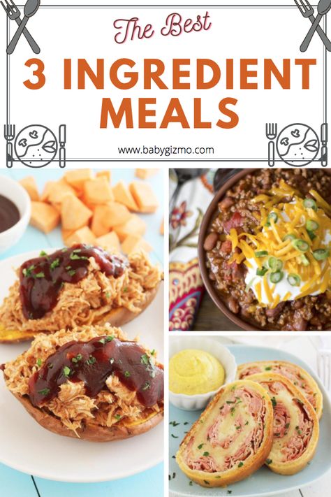 Cheap 3 Ingredient Meals, 3-4 Ingredient Meals, 3 Ingredient Meals Easy, 3 Ingredient Recipes Crockpot Easy Meals, Low Ingredient Dinners, Three Ingredient Meals, 4 Ingredient Chicken And Noodles, Five Ingredient Recipes Dinner, 5 Ingredient Or Less Casseroles