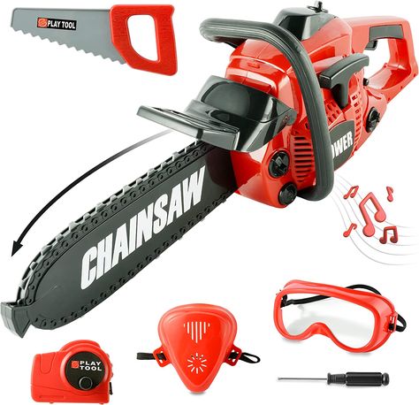 Toy Choi's Toy Chainsaw for Kids Pretend Play Series Chainsaw Toy Tool Play Set, Outside Kids Chainsaw Toy Tool Set Outdoor Preschool Gardening Kids Tool Set Gift for Boys & Girls Age 3 4 5 and Up Toy Chainsaw, Power Tool Set, Construction Play, Kids Toys For Boys, Toy Tools, Kids Pretend Play, Kool Kids, Construction Toy, Pretend Play Toys