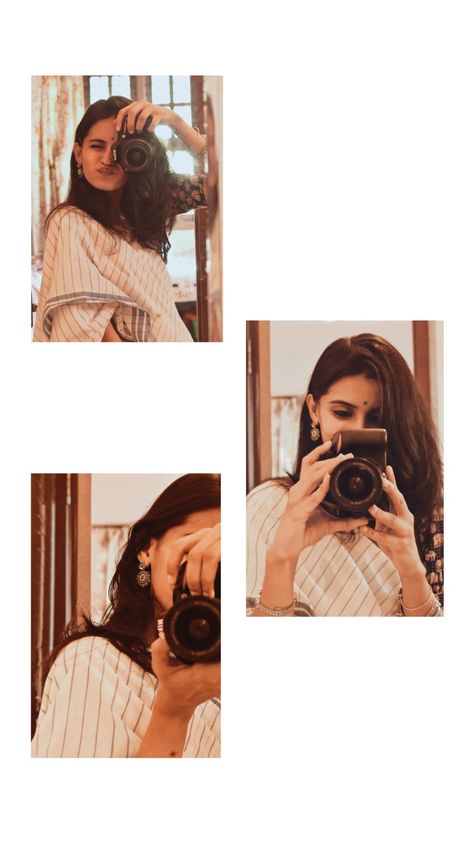 Instagram Story Ideas Selfie, Saree Aesthetics, Easy Photography Ideas, Self Pictures, Best Poses For Photography, Self Portrait Photography, Self Portrait Poses, Photography Posing Guide, Stylish Photo Pose