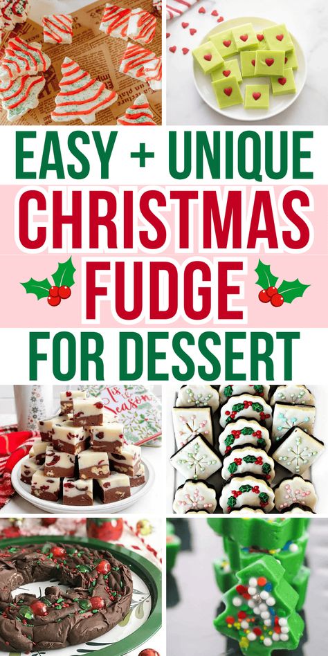 The best Christmas fudge recipes! These festive holiday snacks include fudge flavors like white chocolate, peppermint, sugar cookie, gingerbread, grinch, and quick and easy 3 ingredient Christmas chocolate fudge. Easy no bake homemade christmas treats, fudge christmas gift packaging, holiday fudge recipes christmas, christmas fudge recipes holiday gifts, fudge for christmas, christmas desserts fudge, homemade fudge christmas, christmas fudge aesthetic, food gifts, easy candy recipes, xmas ... 3 Ingredient Christmas Swirl Fudge, Simple Fudge Recipe 4 Ingredients, Pina Colada Fudge Recipe, Winter Fudge Recipes, Fudge Recipes For Christmas, M&m Fudge Recipes, Easy Fudge Recipes 3 Ingredients, Easy No Bake Fudge Recipes, 5 Min Fudge Recipes