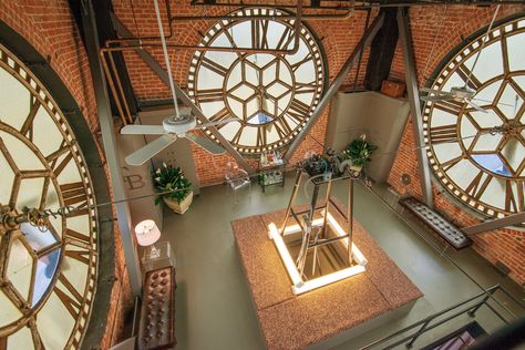 This $8.5 Million San Francisco Apartment Is Inside a Clock Tower Photos | Architectural Digest Tower Interior, San Francisco Apartment, Tower Apartment, Secret House, Tower Building, Beautiful Home Designs, Timber Structure, Cool Apartments, Clock Tower