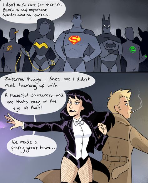 Zatanna And Constantine Fanart, John Constantine X Zatanna, John Constantine Fanart, Constantine Hellblazer, Cartoon Movie Characters, One Piece Episodes, John Constantine, Dc Comics Artwork, Dc Memes