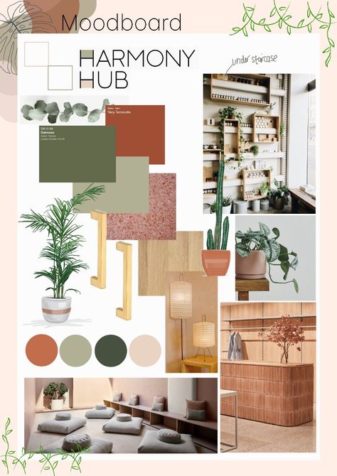 Earthy materials, harmony, grounded, moodboard, harmonious Retail Store Mood Board, Store Moodboard, Commercial Design Retail, Moodboard Layout, Retail Store Layout, Retail Store Interior Design, Retail Interior Design, Retail Store Interior, Store Layout