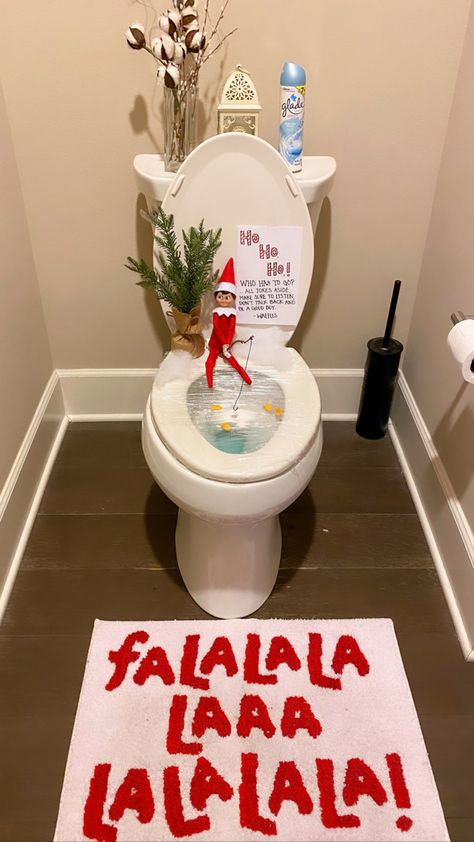 Elf Ice Fishing, Elf On The Shelf Ideas Fishing, Elf On The Shelf Fishing Ideas, Elf Of The Shelf, Elf Activities, Xmas Elf, Elf Fun, All Jokes, Elf Ideas