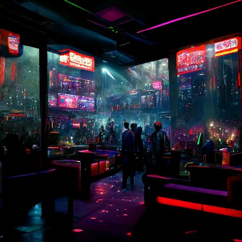 Cyberpunk nightlife collection coming soon! --- #digitalart #collage #enterart @enternft #cryptoart #composition #collector #colorful #nftartist #nft #nftart #cyberpunk #future #nightlife Cyberpunk Club Aesthetic, Cyberpunk Dance Club, Future Dystopia Aesthetic, Netrunner Aesthetic, Cyberpunk Arena, Cyberpunk Casino, Cyberpunk Nightclub, Cyberpunk Romance, Cyberpunk Restaurant