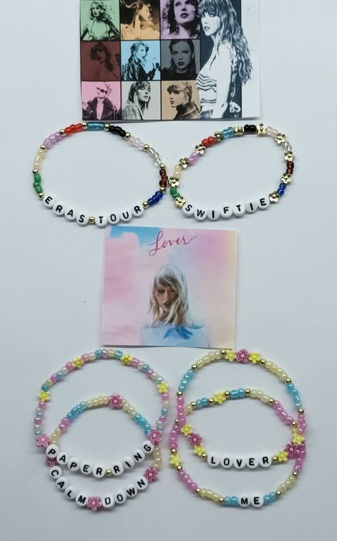 Eras Movie Bracelet Ideas, Lover Album Bracelet, Taylor Swift Bracelets Swiftie, Eras Tour Lover Bracelet, Friendship Bracelets For 2, Taylor Swift Lover Friendship Bracelet, Lover Era Bracelet Ideas, Eras Movie Bracelets, Taylor Swift Lover Bracelet Ideas