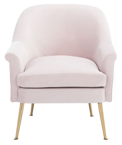 ACH4005B Accent Chairs - Furniture by Safavieh Gold Accent Chair, Safavieh Furniture, Velvet Accent Chair, Upholstered Accent Chairs, Mid Century Armchair, White Velvet, Velvet Armchair, Wood Dust, For A Reason