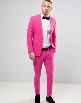 Hot Pink Suit, Pink Suit Men, Pink Tuxedo, Men Suits Wedding, Suit Prom, Prom Suits For Men, Hot Pink Weddings, Suits Wedding, Man Blazer