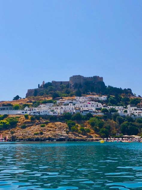 #greece #rhodes #island #summer Rhodes Aesthetic Greece, Grad Trip, Greece Rhodes, Gap Year Travel, Greece Aesthetic, Rhodes Island, Mediterranean Summer, Rhodes Greece, Greece Vacation