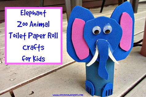 10 Adorable Zoo Animal Toilet Paper Roll Crafts for Kids! Paper Roll Crafts For Kids, Elephant Craft, Elephant Zoo, Zoo Animal Crafts, Foam Sheet Crafts, Airplane Crafts, Elephant Crafts, Wholesale Crafts, Toilet Paper Roll Crafts