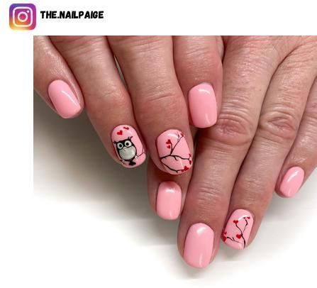 Owl Nail Art Designs, Fall Animal Nails, Owl Nail Designs, Owl Nail Art, Birthday Nail Art, Owl Nails, Star Nail Designs, Animal Nail Art, Marble Nail Designs