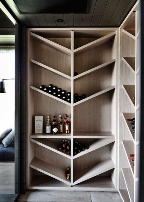 Farm house in Australia features a stylish renovation Wine Rack Design, Greige Design, Wine Closet, Cellar Design, Diy Wine Rack, Hus Inspiration, घर की सजावट, Diy Wine, Wine Cabinets