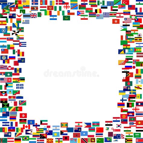 All flags frame vector illustration All Flags Of The World, Flags Illustration, Free Christmas Borders, Free Picture Frames, Flag Frame, Tulips Images, Free Wedding Invitations, Antique Picture Frames, Flora Design