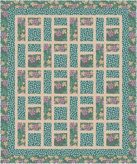 Dream House: 3 Yard Quilt Pattern Three Yard Quilts Free Pattern, Large Print Quilt Patterns, 3 Yd Quilt Patterns Free, 3 Fabric Quilt Pattern, 3 Yard Quilt Patterns Free, 3yard Quilts, 3 Yard Quilts, Geometric Quilts, Irish Chain Quilt Pattern