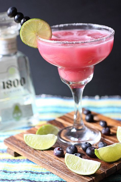 Coconut Tequila, Blueberry Simple Syrup, I Took A Nap, Coconut Margarita, Margarita Day, National Margarita Day, Posting Schedule, Healthy Nutrition Plan, Coconut Drinks