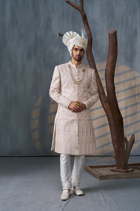 RAJPUTANA ROSEGOLD SHERWANI Groom, groom wedding dress, rosegold sherwani men, groom wedding outfit, men sherwani wedding,indian groom dress Indian Wedding Groom Outfits, Pakistani Sherwani Grooms, Groom Wedding Dress Sherwani, Men Sherwani Wedding Indian Groom, Men Sherwani Wedding, Groom Indian Wedding Outfits, Gold Sherwani, Groom Wedding Outfit, Sherwani Wedding