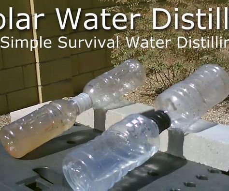 Solar Water Distiller, Water Distiller, 1000 Lifehacks, Supraviețuire Camping, Emergency Preparation, Survival Life Hacks, Survival Techniques, Prepper Survival, Solar Water