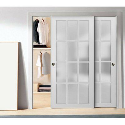 SartoDoors - the European doors of modern and traditional design. French-style here! Best choice for bedroom, bathroom, or closet - warm look and bright colors, high-quality materials, and soft opening. Finish - eco-veneer made in Italy. The door is made of solid pine wood. Doors are not pre-drilled for the hardware. Bypass sliding hardware requires at least 6 inches height from the top opening to the ceiling. No formaldehyde is environmentally friendly using only the latest eco-friendly materia Glass Sliding Closet Doors, White Closet, European Doors, Soft Opening, Sliding Closet, Sliding Closet Doors, Door Hardware Interior, Hallway Storage, Closet Door