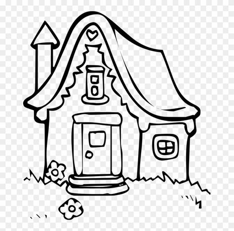 Cottage Drawing Simple, Open Book Drawing, Acorn Drawing, Book Line Art, Cartoon Houses, Cottage Drawing, Peace Bird, Book Clip Art, Coloring Book Download