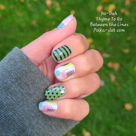 Thyme To Go Color Street Combo, Thyme To Go Color Street, Color Street Nails Combos, Color Street Mixed Mani, Mixed Mani, Coloring Images, Street Nails, Diy Crafts Hacks, Color Street Nails