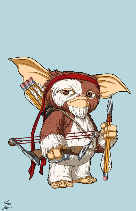 Gizmo (Gremlin Hunter) [Earth-27] commission by phil-cho on DeviantArt Gremlins Art, Earth 27, Son Of Batman, Phil Cho, Tv Tropes, Best Hero, Horror Movie Posters, Dc Characters, Dc Heroes