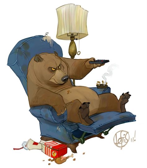 Cory Loftis, Bear Character Design, 3d Karakter, Bear Character, Bear Art, Cartoon Character Design, Character Design References, Creature Design, 귀여운 동물