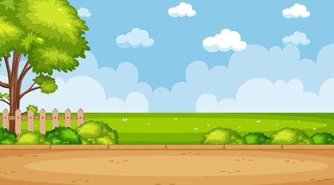 Blank sky in the nature park scene Gacha Templates, Evs Project, Wallpaper Iphone Tumblr Grunge, Cartoon Park, Construction Background, Farm Background, Farm Cartoon, Farm Stickers, Park Scene