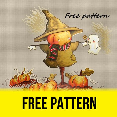 Pumpkin Cross Stitch Patterns, Halloween Cross Stitch Charts, Counted Cross Stitch Patterns Free, Free Cross Stitch Pattern, Autumn Cross Stitch Patterns, Pumpkin Cross Stitch, Unique Cross Stitch, Fall Cross Stitch, Cross Stitch Tutorial